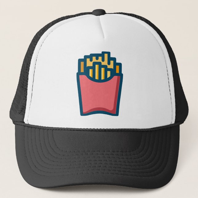 Pommes-Frites Truckerkappe (Vorderseite)