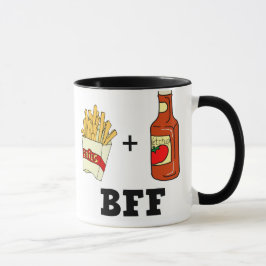 Pommes-Frites u. Ketschup BESTE FREUNDIN Tasse