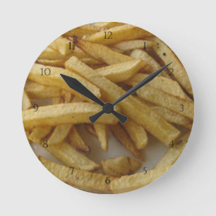 Pommes-FritesWanduhr Runde Wanduhr