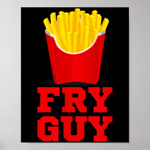 Pommes-Frittes-Typ Fast-Food-Liebhaber Fritten Lus Poster