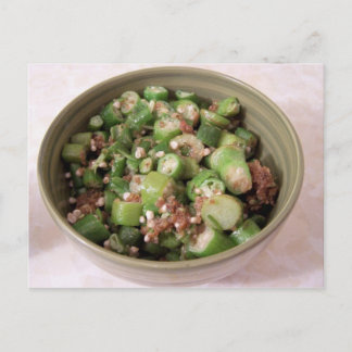Pommes okra Postcard Postkarte