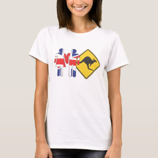 Pommie Paare unten darunter T-Shirt