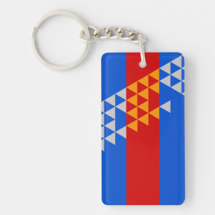 Pomo Indische Flagge ethnisches Symbol Amerikanisc Schlüsselanhänger
