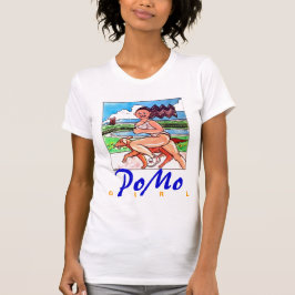 PoMo Mädchen u. Hund T-Shirt
