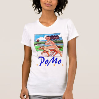 PoMo Mädchen u. Hund T-Shirt