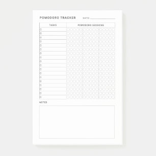 Pomodoro Studie Habit Planner Post-it Klebezettel
