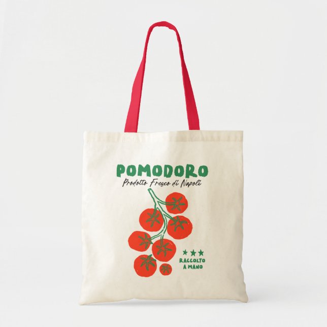 Pomodoro Tomaten auf der Weinstraße Tragetasche (Vorne)