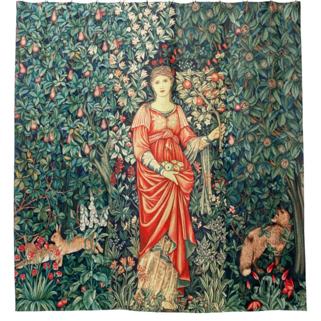 POMONA HOLT OBST IN GRIECHENLAND, WALDTIEREN DUSCHVORHANG (Vorderseite)