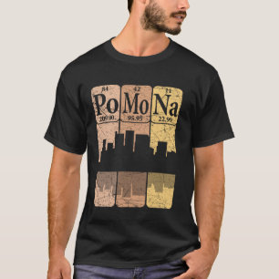 Pomona Kalifornien Periodensystem Elemente Pomona T-Shirt
