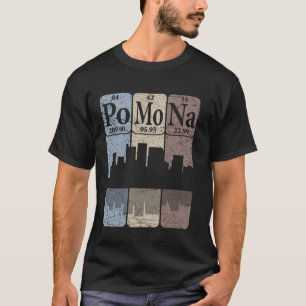 Pomona Kalifornien Periodensystem Elemente Pomona T-Shirt