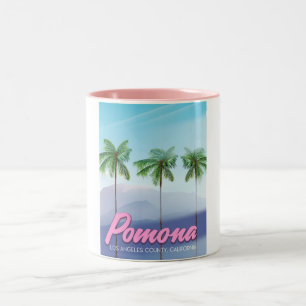 Pomona, Kalifornien USA Reiseplakat Zweifarbige Tasse
