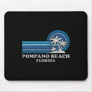 Pompano Beach Florida Vintager Familienurlaub Mousepad
