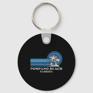 Pompano Beach Florida Vintager Familienurlaub Schlüsselanhänger