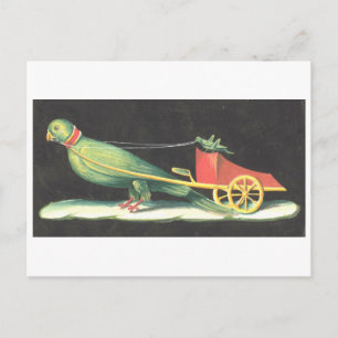 Pompei Fresco der Cricket Driving Bird Carriage Postkarte