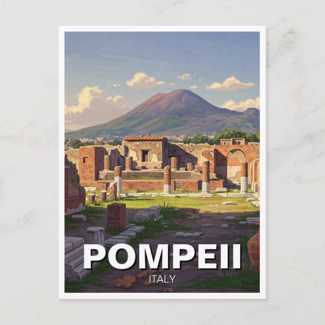 Pompeii Italien Travel Postkarte (Vorderseite)