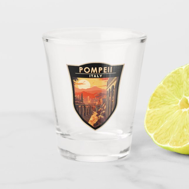 Pompeii Kampanien Italien Reisen Vintag Schnapsglas (Vorderseite)
