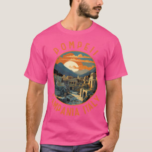 Pompeii Kampanien Italien Retro abgenutzt Kreis T-Shirt