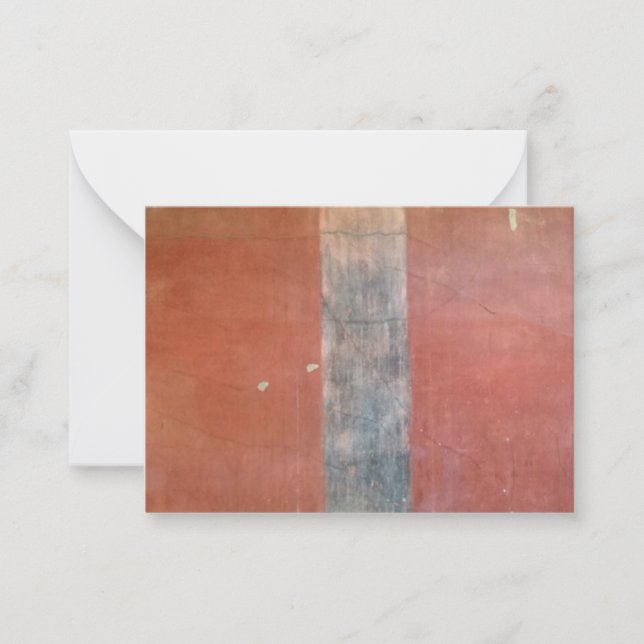 Pompeii Ochre Wall Danke Note Card Mitteilungskarte (Vorderseite)