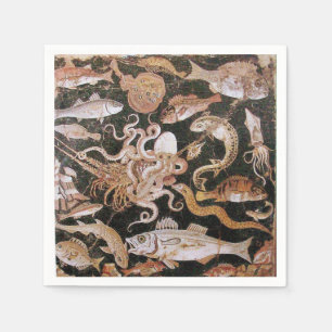 POMPEII-SAMMLUNG / OZEAN - MEERESLEBENSZENE $ 37,9 SERVIETTE