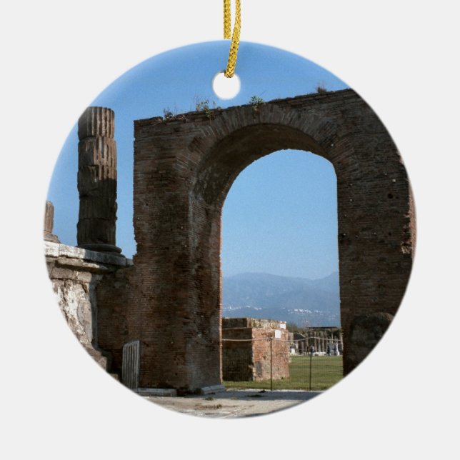 Pompeji, archäologische Fundstätte Keramik Ornament (Vorne)