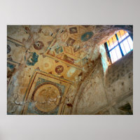 Pompeji, Murals auf einer gewölbten Decke