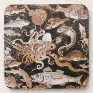 POMPEJI-SAMMLUNG/LEBEN-SZENE DES OZEAN-- MEER UNTERSETZER