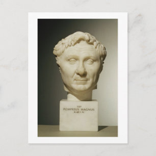 Pompeys Büste (106-48 v. Chr.) c.60 v. Chr. (Marmo Postkarte