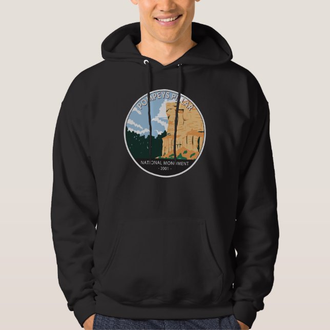Pompeys Säule Nationalmuseum Montana Vintag  Hoodie (Vorderseite)