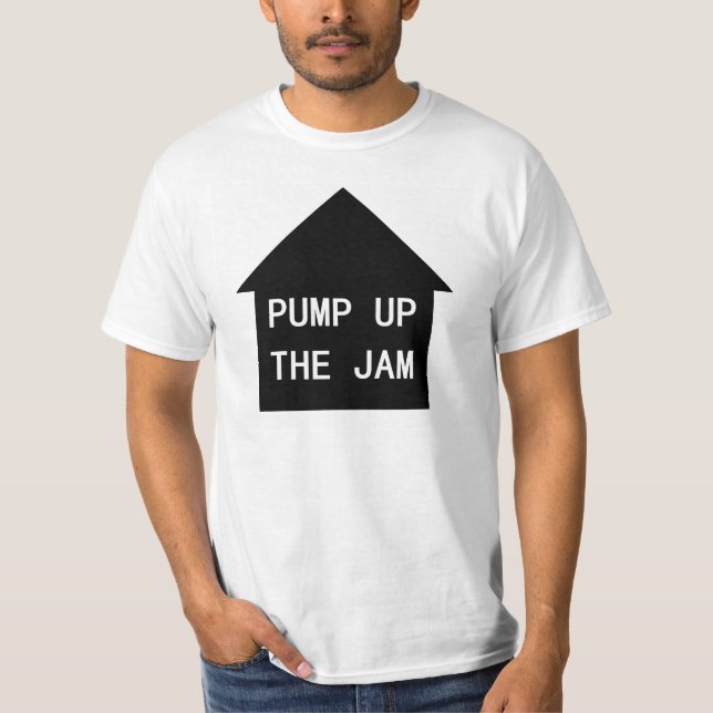Pompez le T-shirt de reproduction de confiture (Devant)
