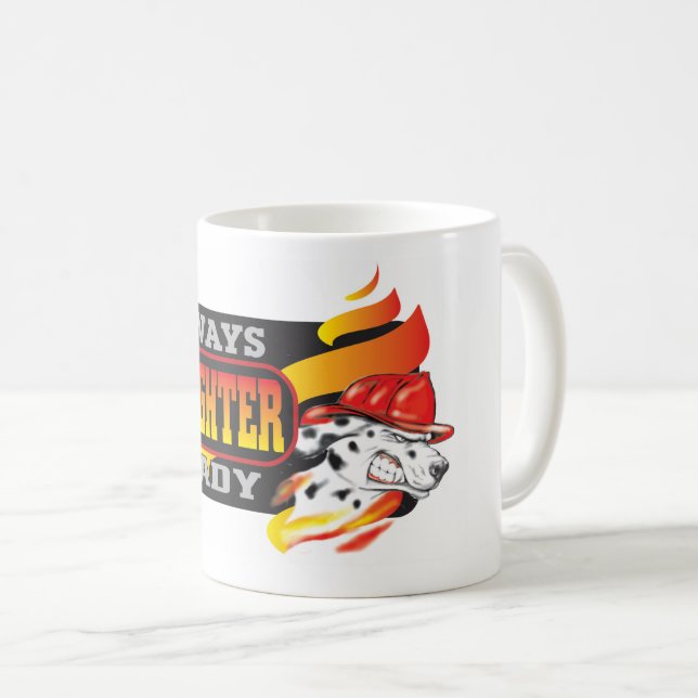 Pompier café Mug (Devant droit)