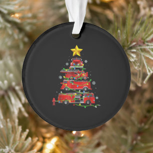Pompier Camion Arbre de Noël Hommes Femmes