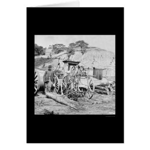 Pompier et pompe à incendie à Richmond, VA 1865