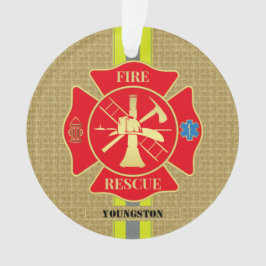 Pompier héroïque Maltese Cross Design