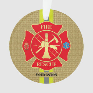 Pompier héroïque Maltese Cross Design