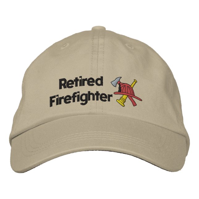 Pompier retraité Casquette brodé (Devant)