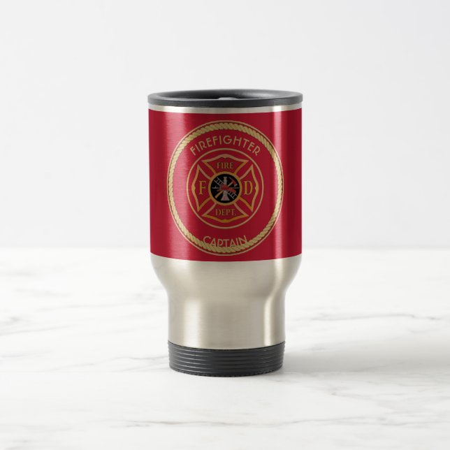 Pompiers Maltese Cross Custom Mug (Centre)