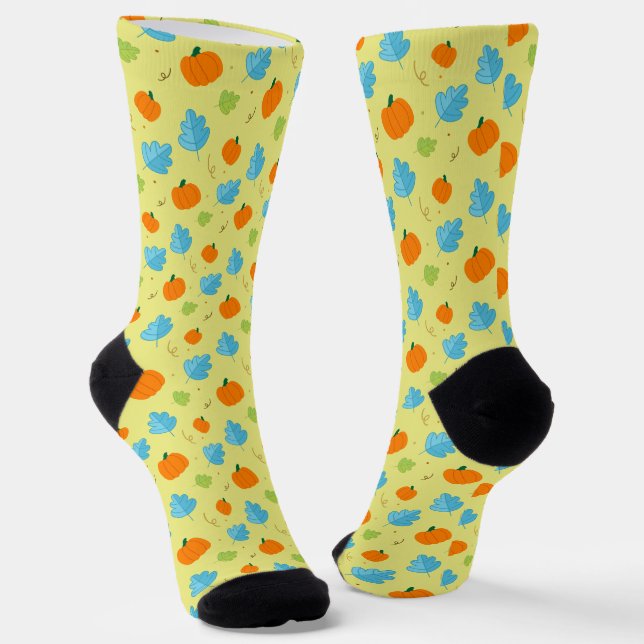 Pompoen Socken (Gewinkelt)