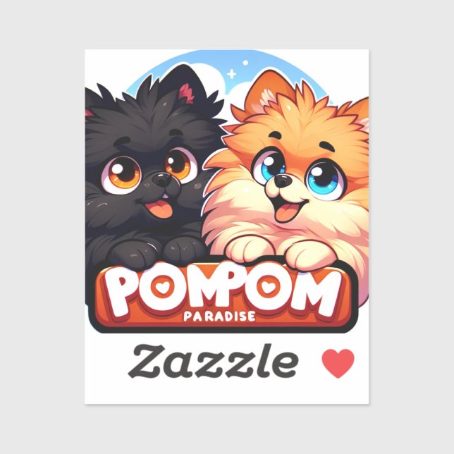 PomPomParadise Aufkleber (Blatt)