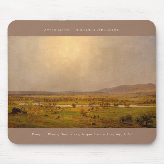 Pompton Plains New Jersey Kunstmalerei Mousepad (Vorne)