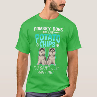 Pomsky Hunde sind wie Pomskies Dog Owner Geschenkm T-Shirt