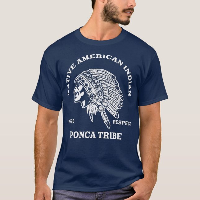 Ponca Tribe Native American Inspirred Gift T-Shirt (Vorderseite)