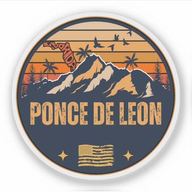 Ponce de Leon, Florida Aufkleber (Vorderseite)