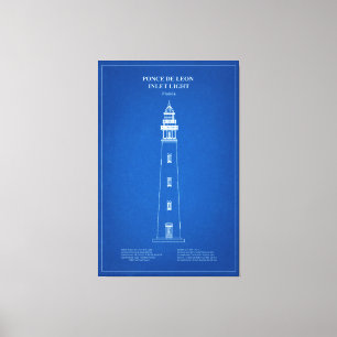 Ponce de Leon Inlet Lighthouse - Florida - AD Leinwanddruck