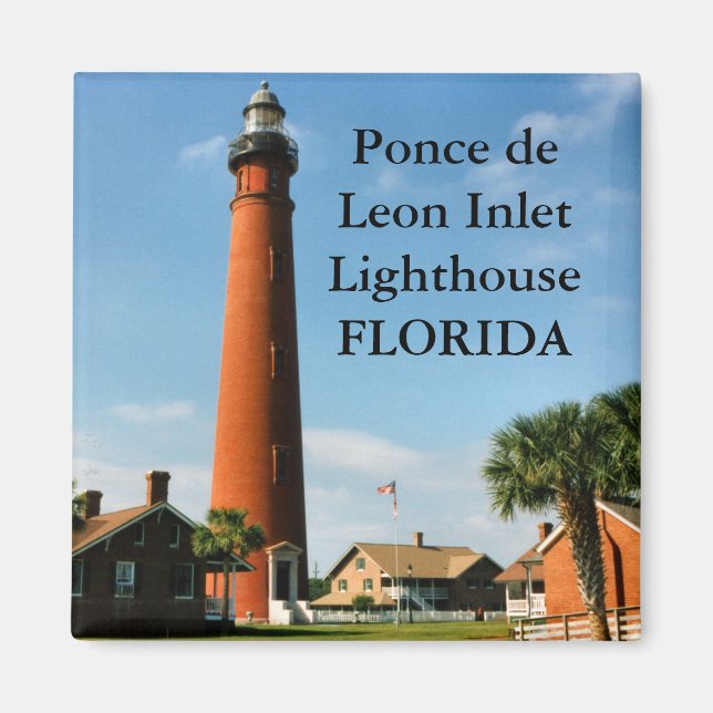 Ponce de Leon Inlet Lighthouse, Florida Magnet (Vorne)