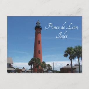 Ponce de Leon Inlet Lighthouse, Ponce Inlet, FL Postkarte
