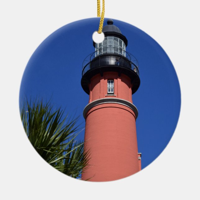 Ponce De Leon Lighthouse in Florida Keramik Ornament (Vorne)