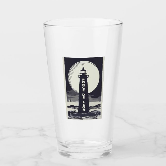 Ponce De Leon Lighthouse Moon Glas (Vorderseite)