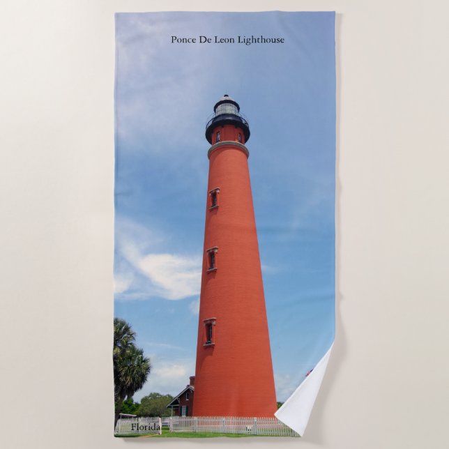 Ponce De Leon Lighthouse Strandtuch (Vorderseite)