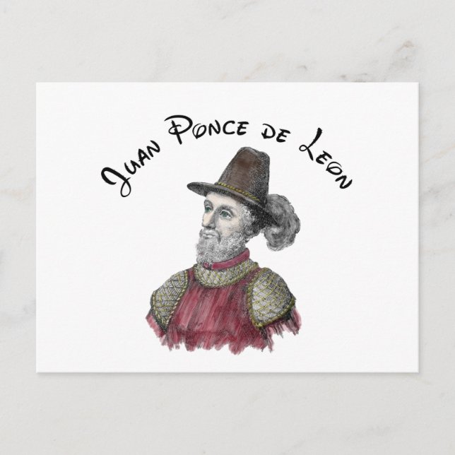 Ponce de Leon Postkarte (Vorderseite)