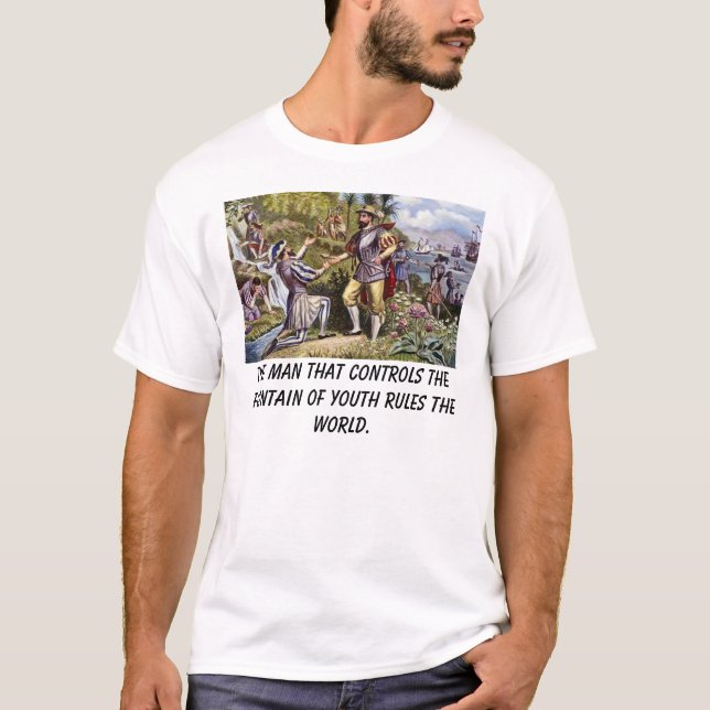Ponce, der dieser Mann Kontrollen der Brunnen von T-Shirt (Vorderseite)